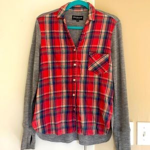 Betabrand plaid shirt - Small